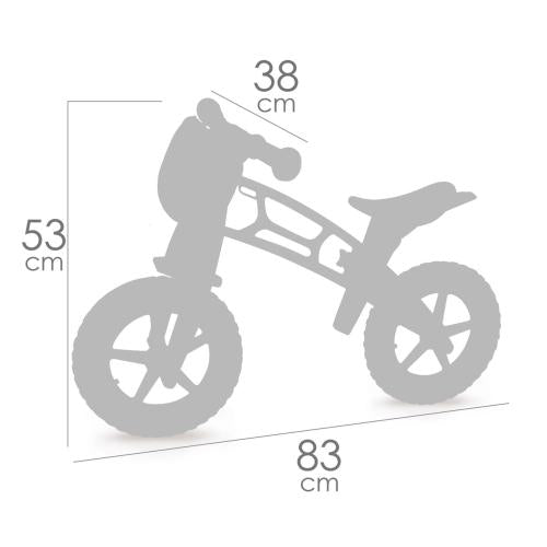 Bicicleta Balance com Pneus EVA da Cuevas