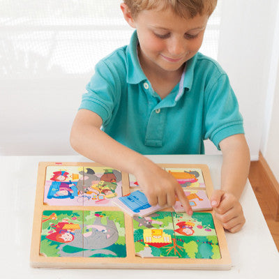 Puzzles sequências: Capuchinho Vermelho e Pinóquio (2 unidades)