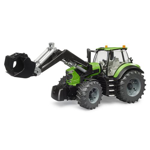 Trator Deutz 8280 TTV Bruder com carregador frontal- Brinquedo realista