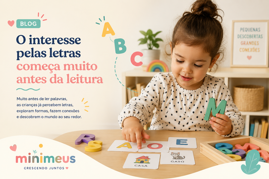 O interesse pelas letras começa muito antes da leitura
