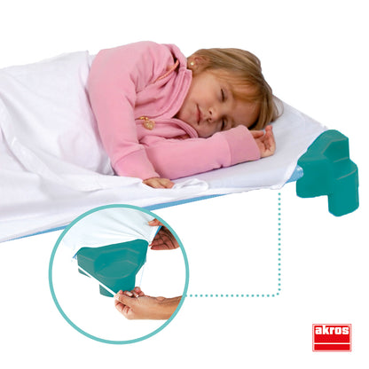 Lençóis Tipo Saco Cama para Catre de Creche e Jardim de Infância — 131 × 58 cm, 4 Elásticos, Algodão e Poliéster — Brevemente em Stock