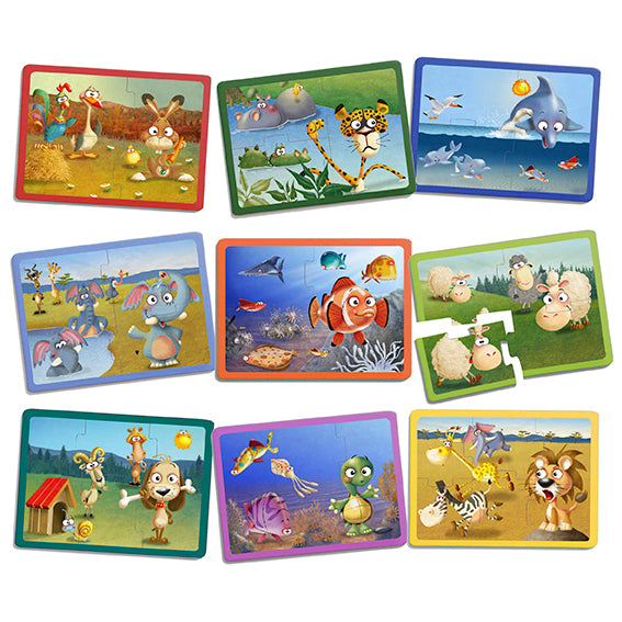 Puzzles de animais (9 unidades)