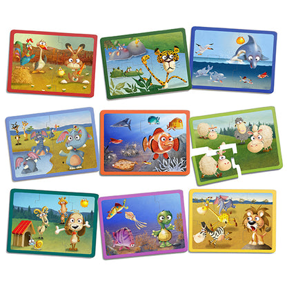 Puzzles de animais (9 unidades)