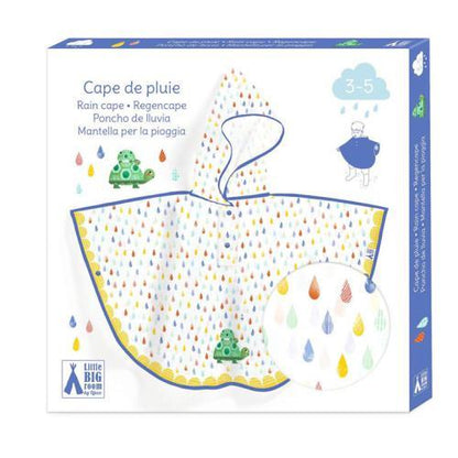 Capa de Chuva Infantil Turtle — Tamanho S, 3 a 5 Anos