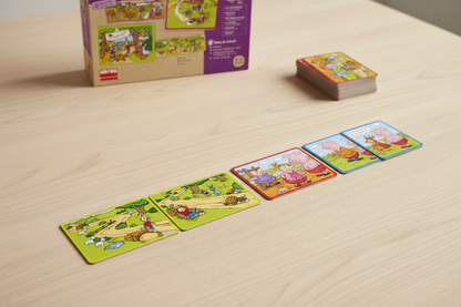 Jogo Ouve e Coloca as Histórias por Ordem — Lifestyle cartões sequenciados na mesa