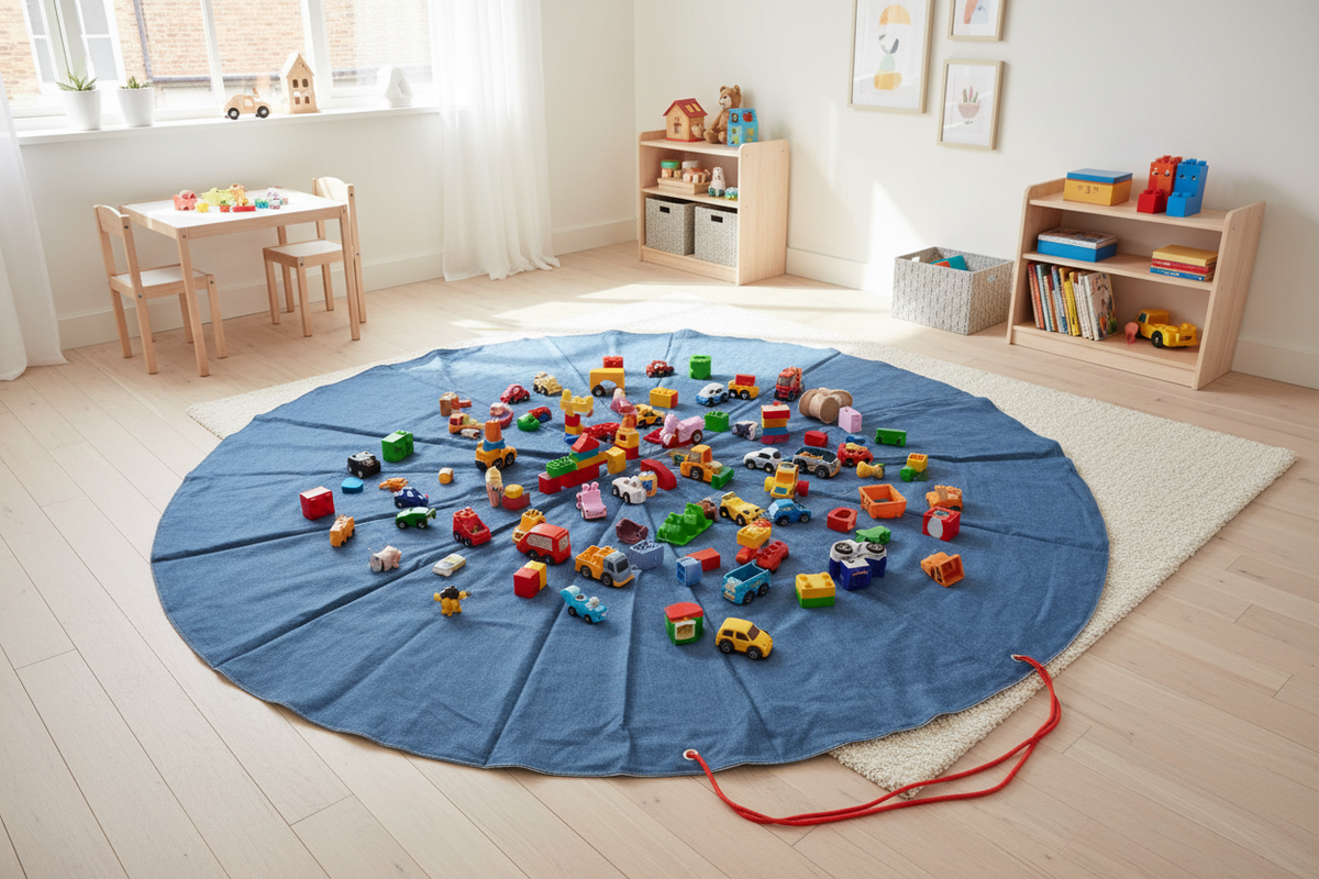 Saco 2 em 1 Play & Go — Lifestyle tapete no quarto