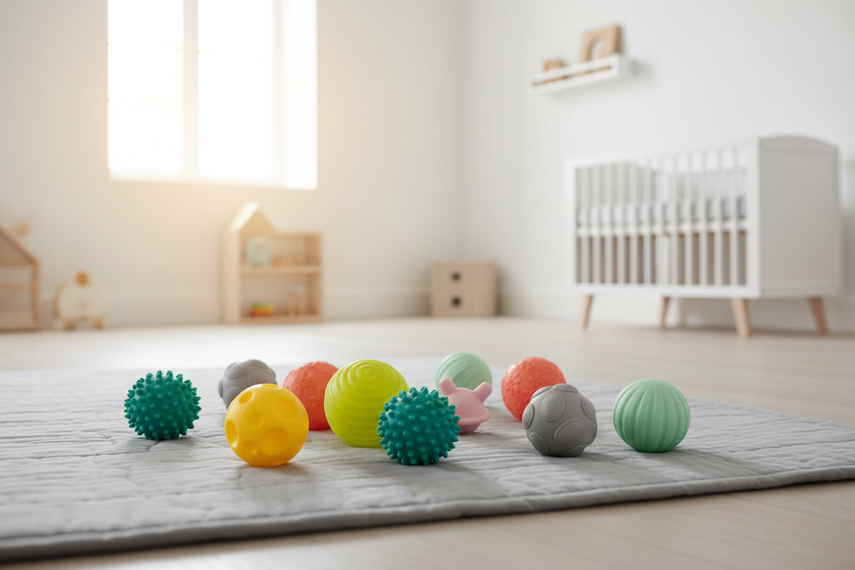 Sortido 8 Bolas Sensoriais Ludi — Lifestyle tapete de brincadeira