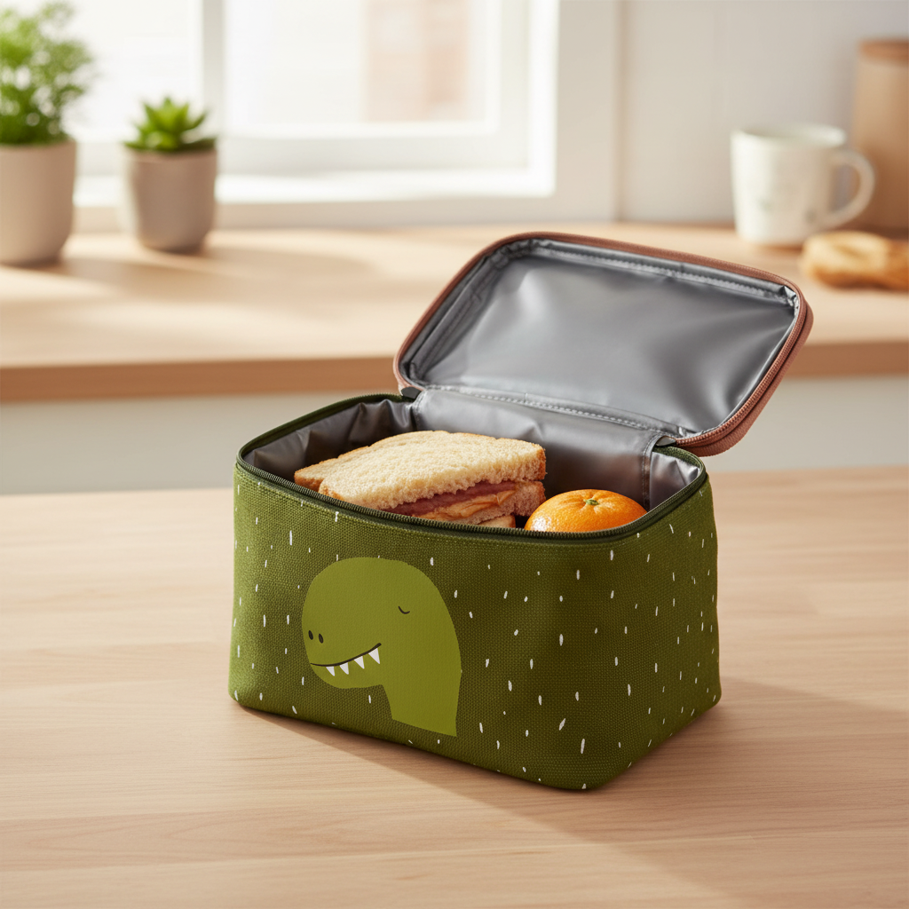 Lancheira Térmica Trixie — Contexto aberta com lanche