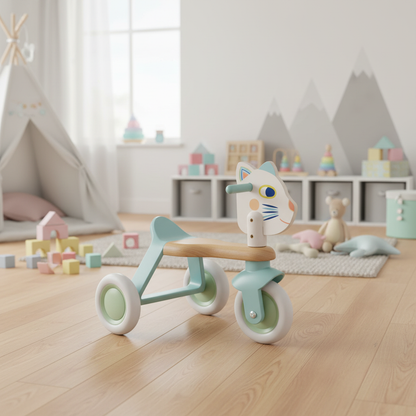 Triciclo Andador BabyScooti — Lifestyle quarto