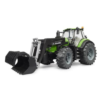 Trator Deutz 8280 TTV Bruder com carregador frontal- Brinquedo realista